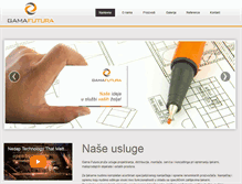 Tablet Screenshot of gama-futura.hr